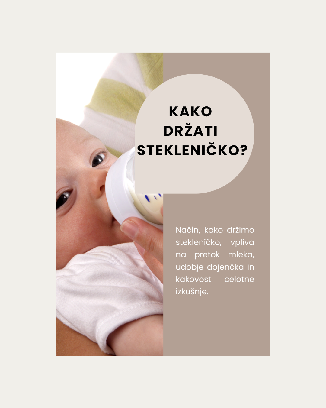 Pravilno hranjenje s stekleničko