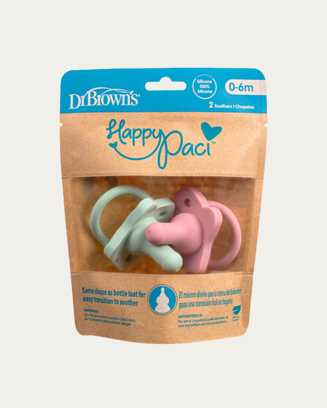 HappyPaci silikonska duda, 2 kom