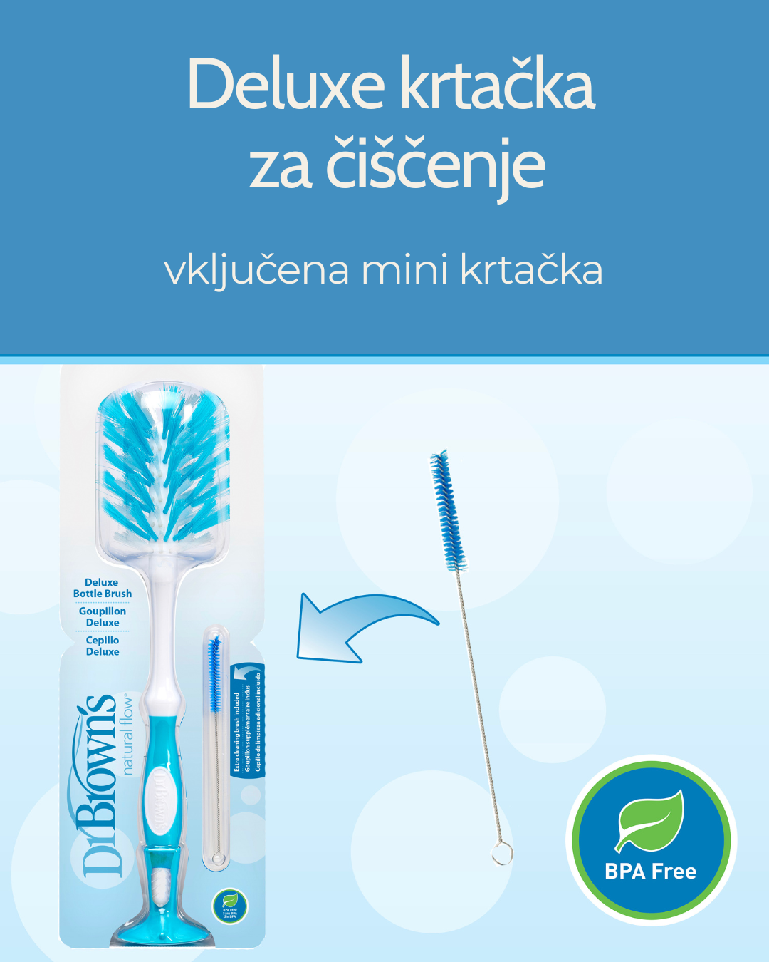 Krtačka za čiščenje Deluxe