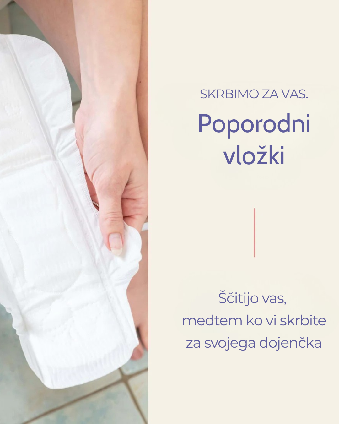 Poporodni higienski vložki 0-2 tedna po porodu