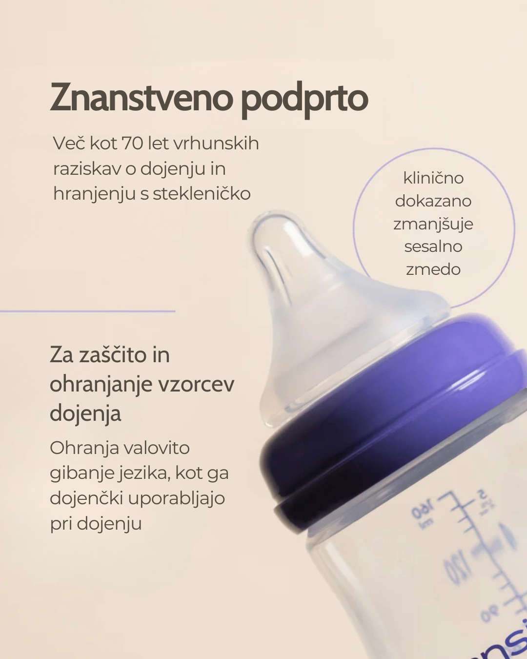 Steklena steklenička 160 ml