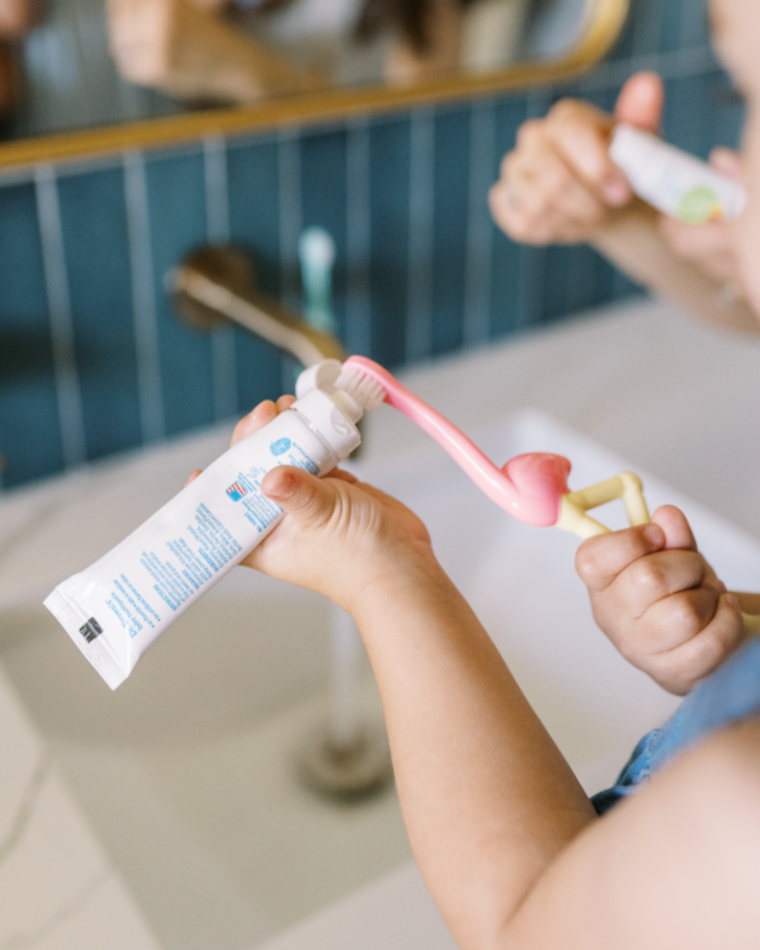 Zobna ščetka za malčke Flamingo