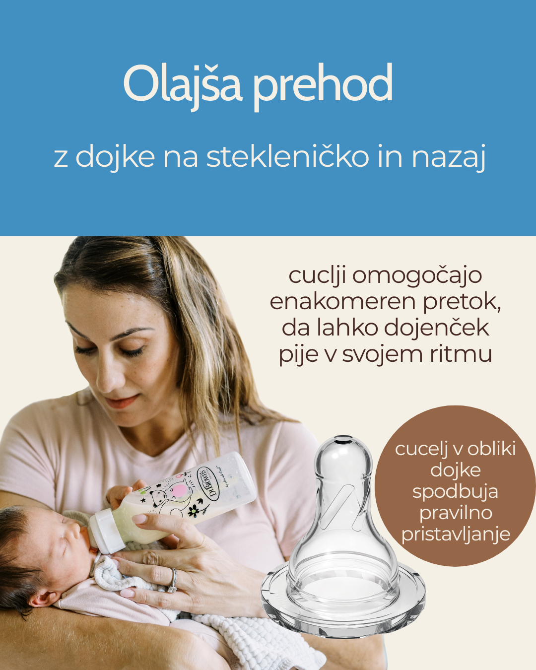 Steklena ozkovratna steklenička, 2 kom