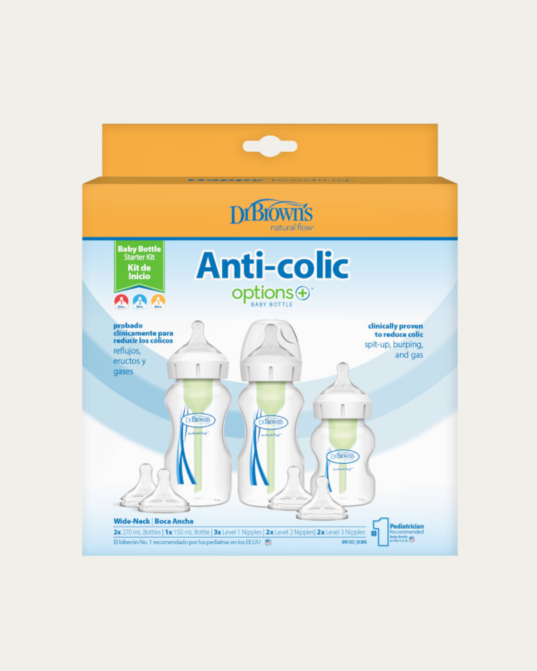 Začetni širokovratni komplet, plastični