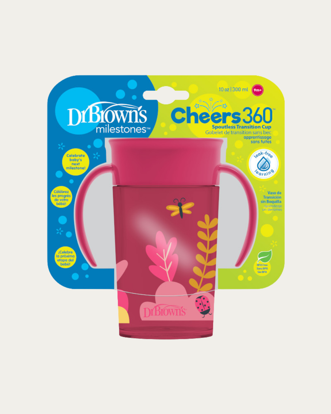 Lonček Cheers 360° z ročaji 300 ml - več barv