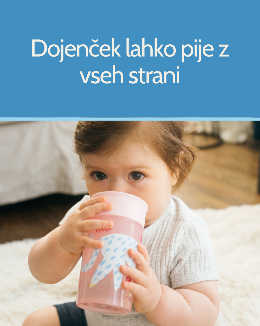 Lonček Cheers 360° brez ročajev 300 ml - več barv