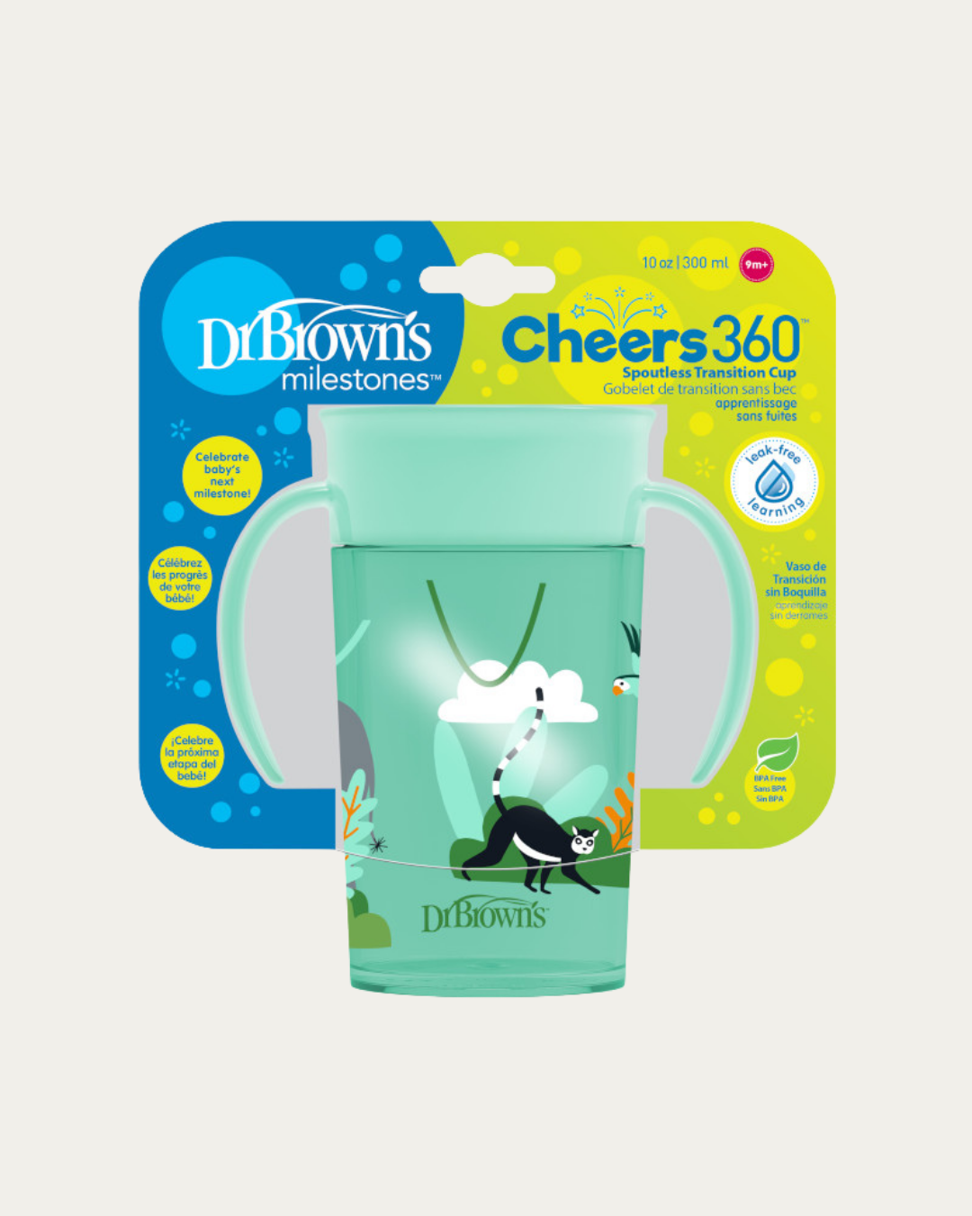 Lonček Cheers 360° z ročaji 300 ml - več barv