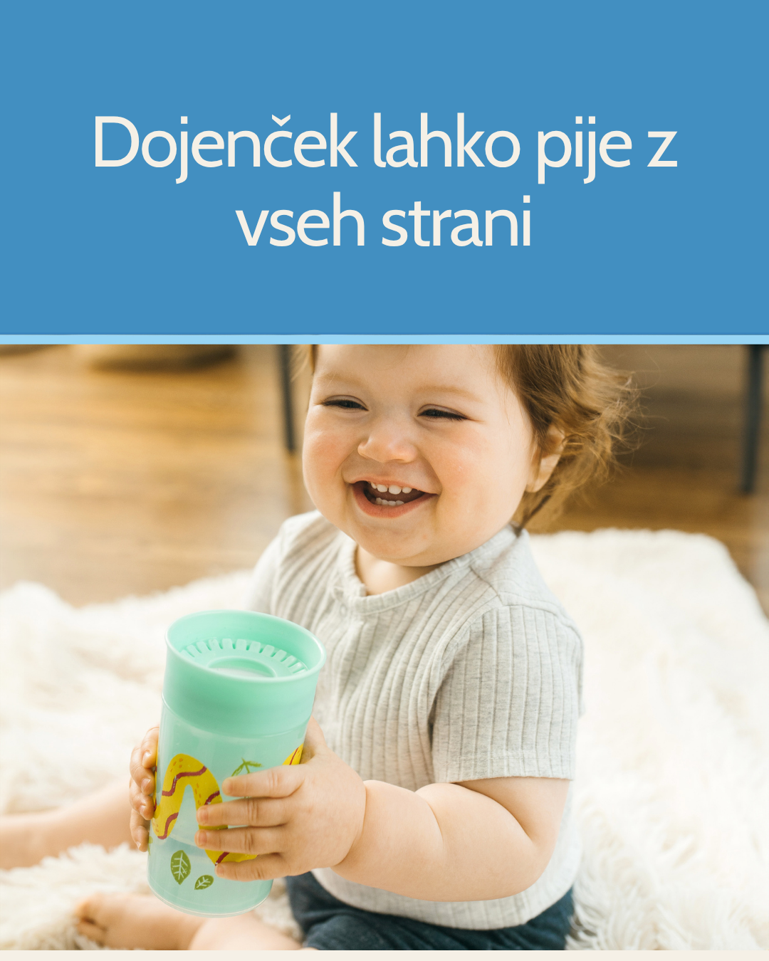 Lonček Cheers 360° brez ročajev 300 ml - več barv