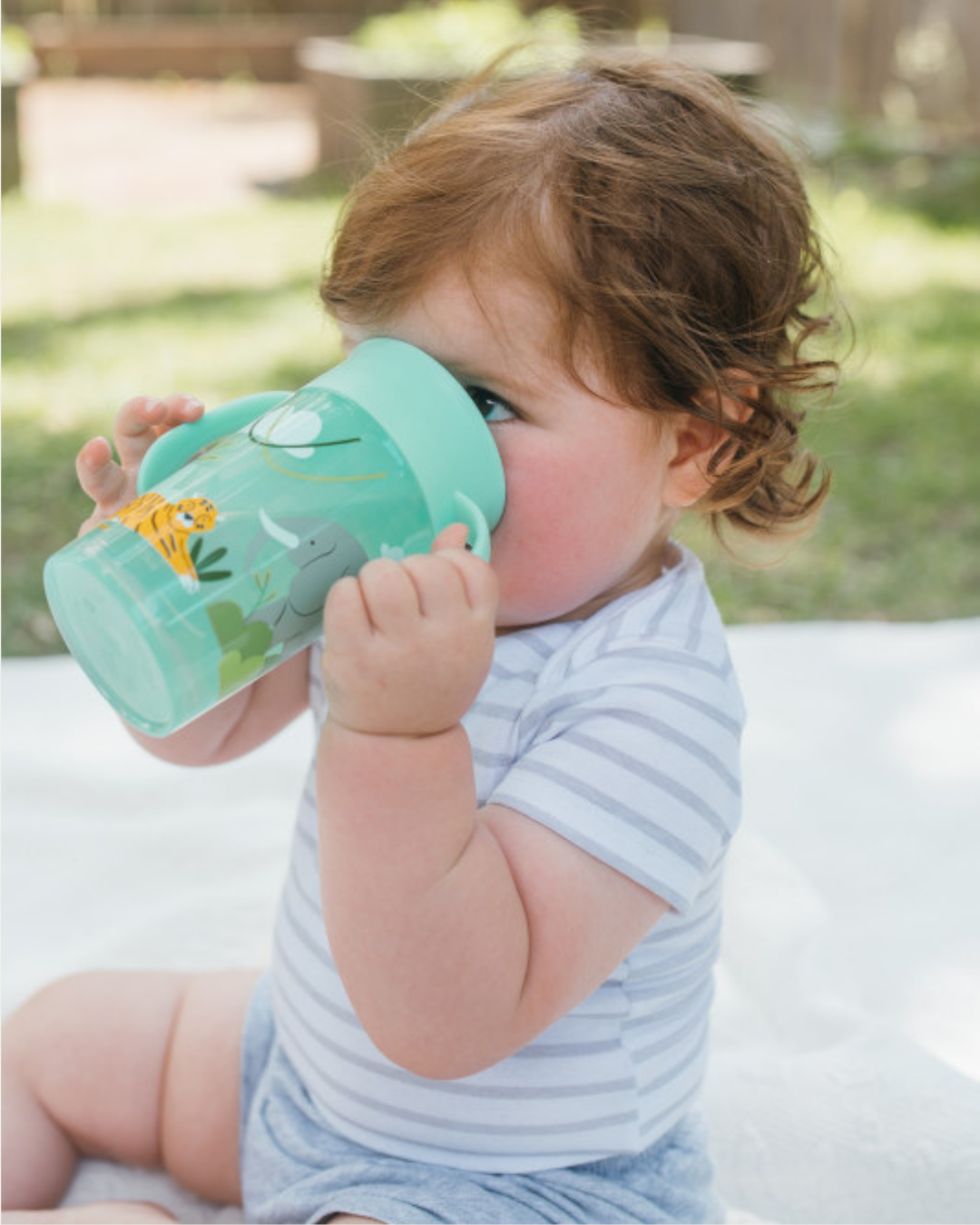 Lonček Cheers 360° z ročaji 300 ml - več barv