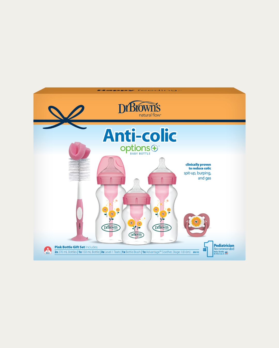 Darilni set plastični širokovratni, roza