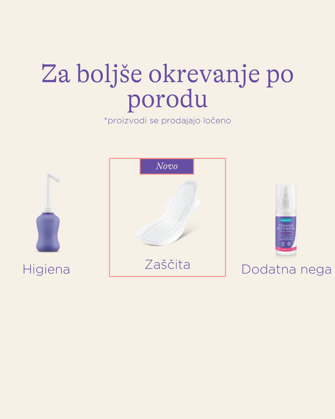 Poporodni higienski vložki 0-2 tedna po porodu