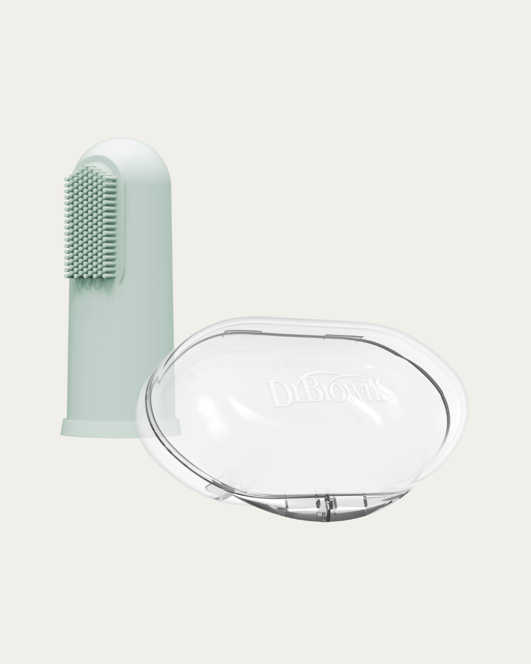 Naprstna zobna ščetka, zelena