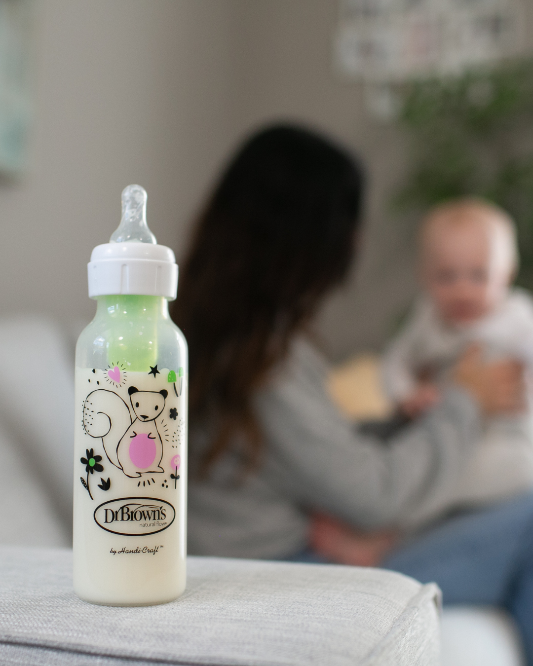 Plastična ozkovratna steklenička MOTIV 250 ml, 2 kom