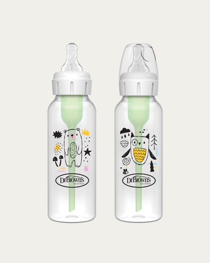 Plastična ozkovratna steklenička MOTIV 250 ml, 2 kom