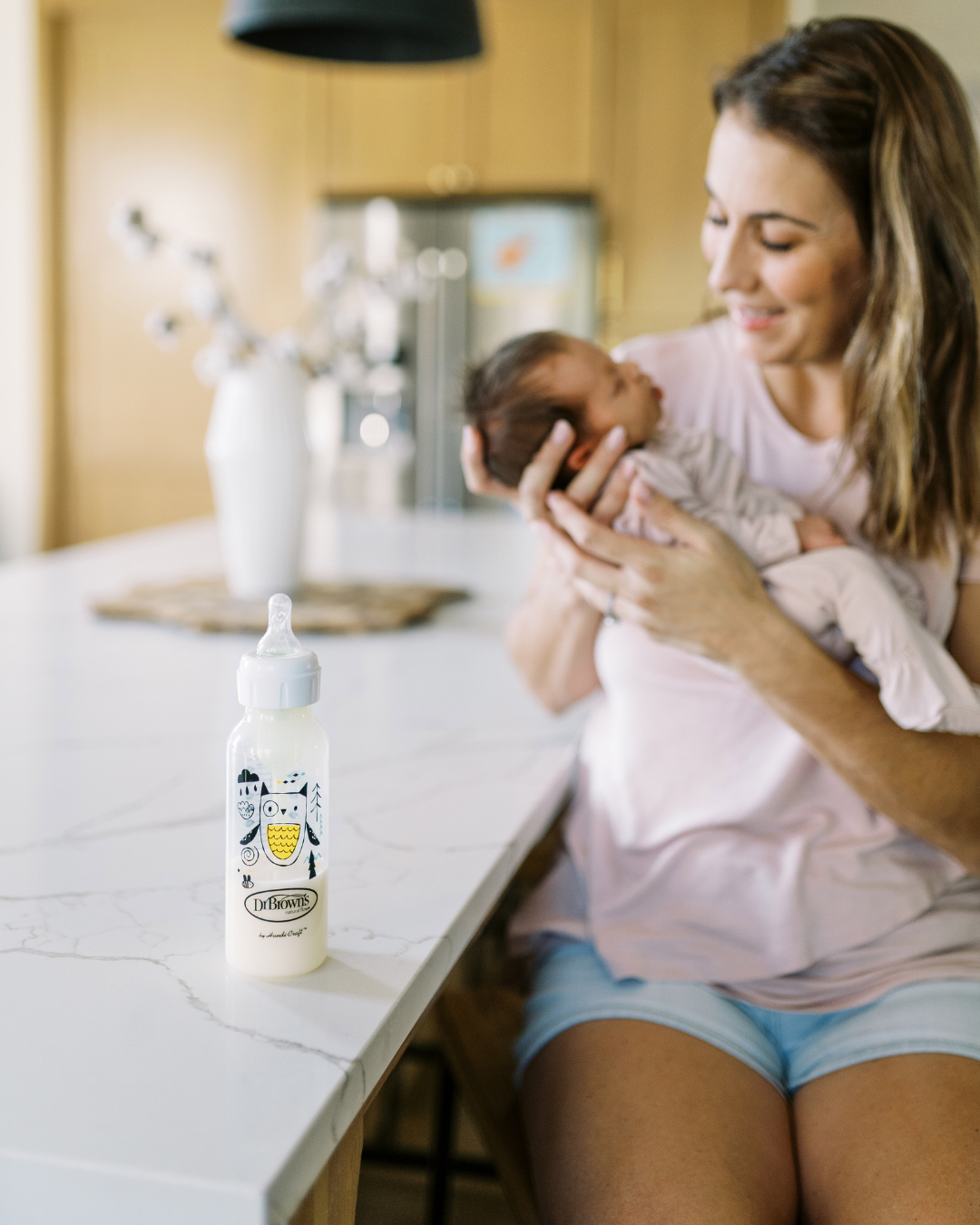 Plastična ozkovratna steklenička MOTIV 250 ml, 2 kom