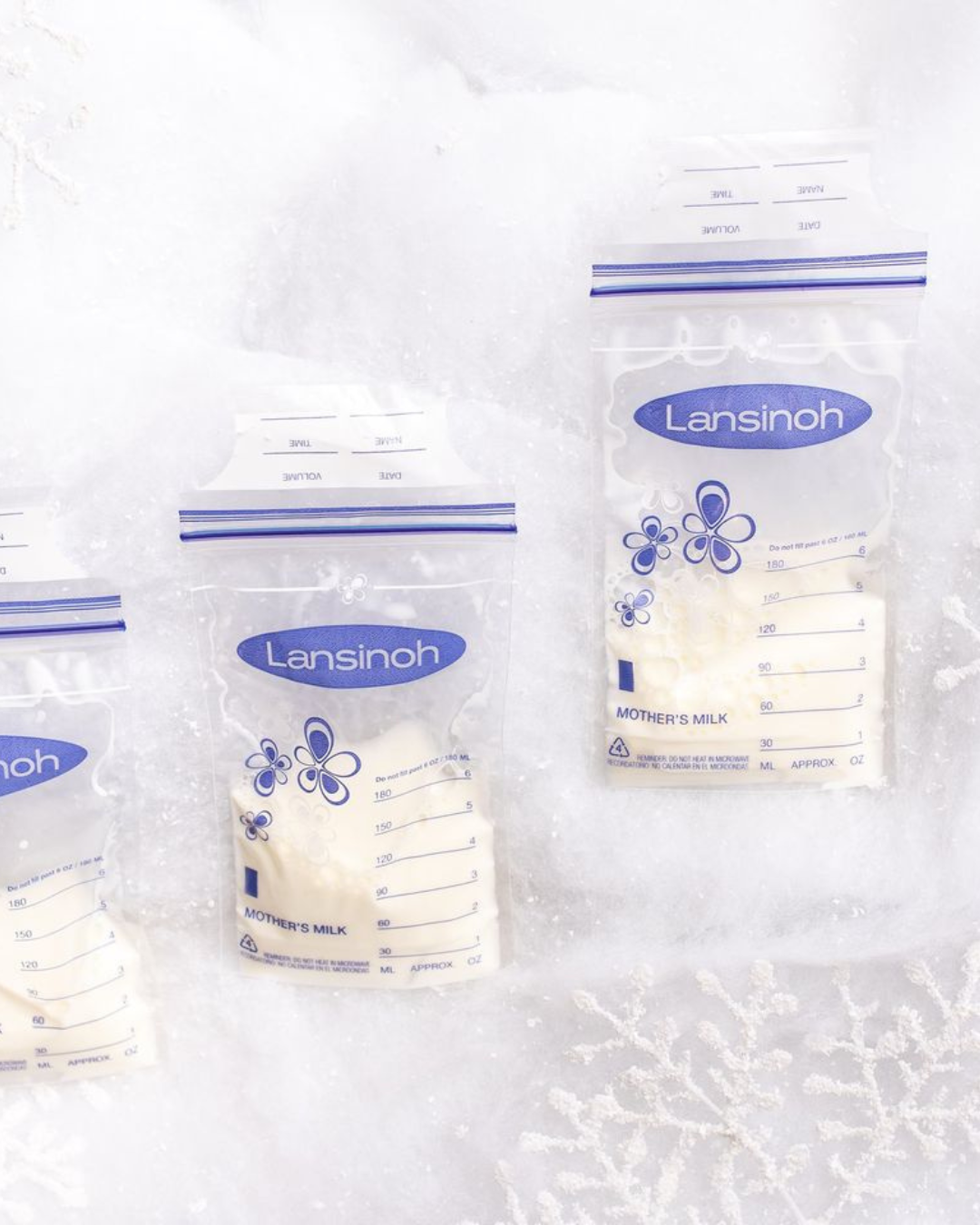 Vrečke za shranjevanje mleka, 25 kom