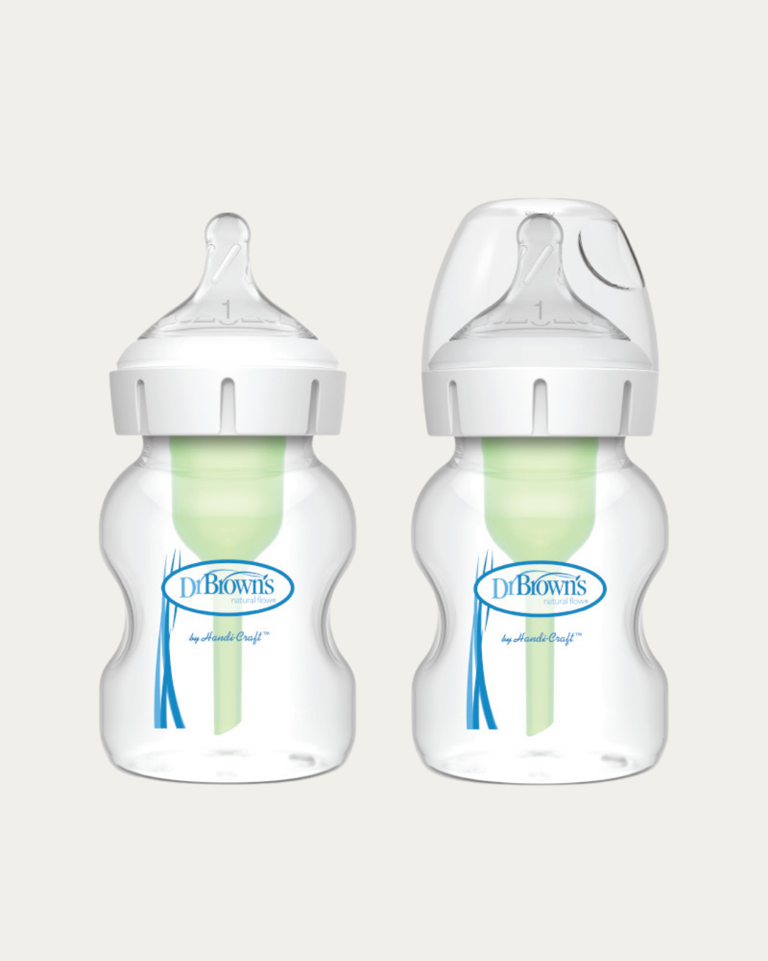 Plastična širokovratna steklenička, 2 kom