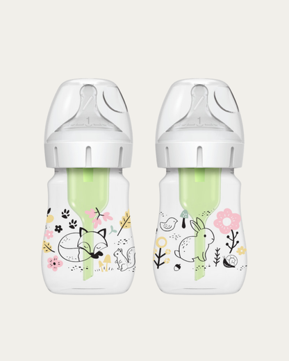 Plastična širokovratna MOTIV steklenička, 2 kom