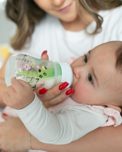 Plastična širokovratna MOTIV steklenička, 2 kom