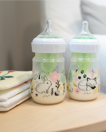 Plastična širokovratna MOTIV steklenička, 2 kom