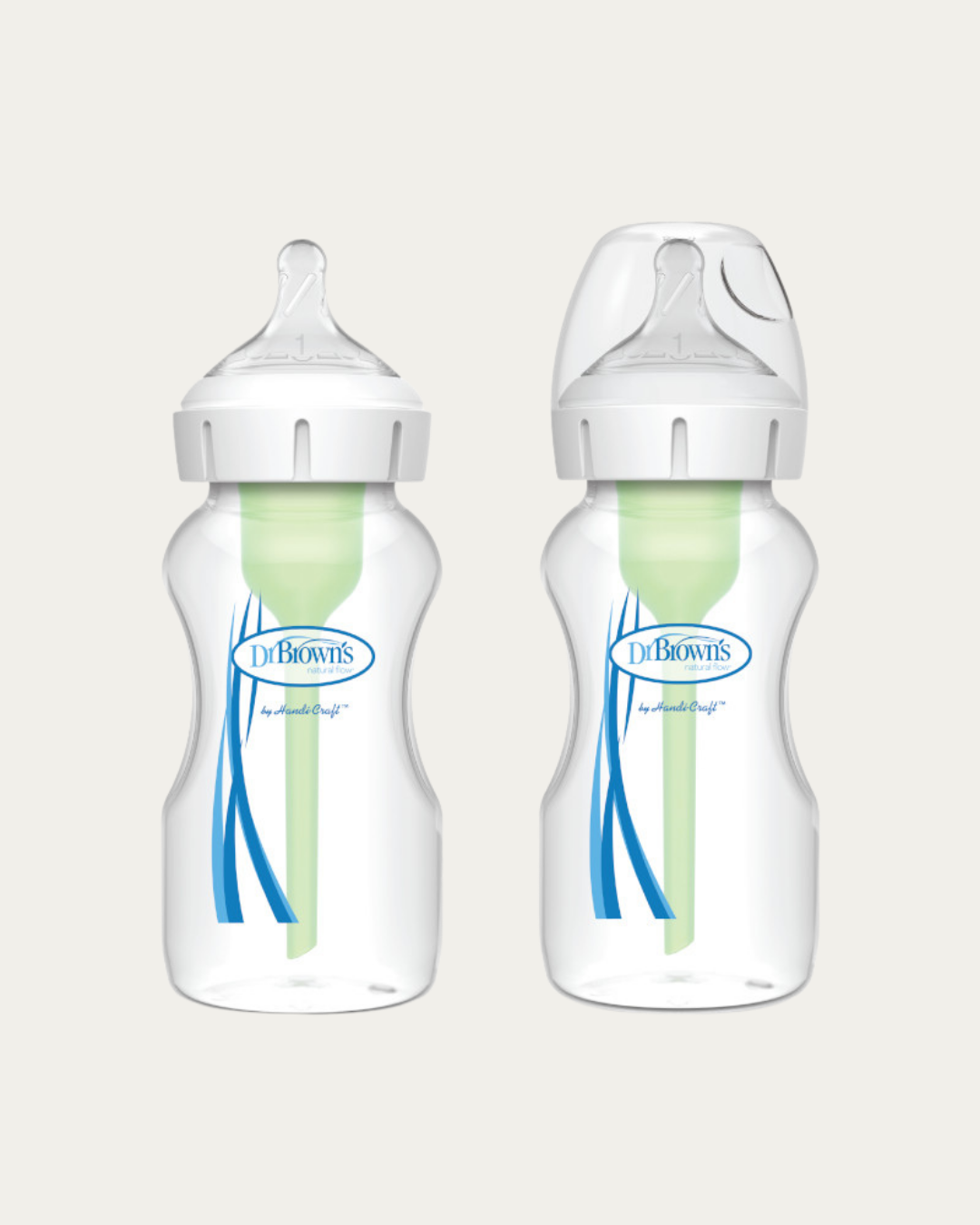 Plastična širokovratna steklenička, 2 kom