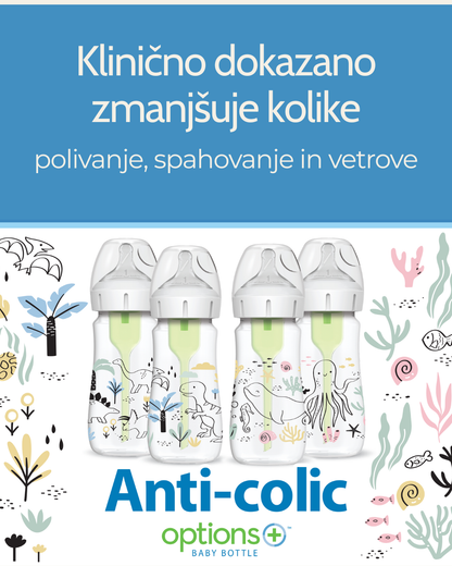 Plastična širokovratna MOTIV steklenička, 2 kom