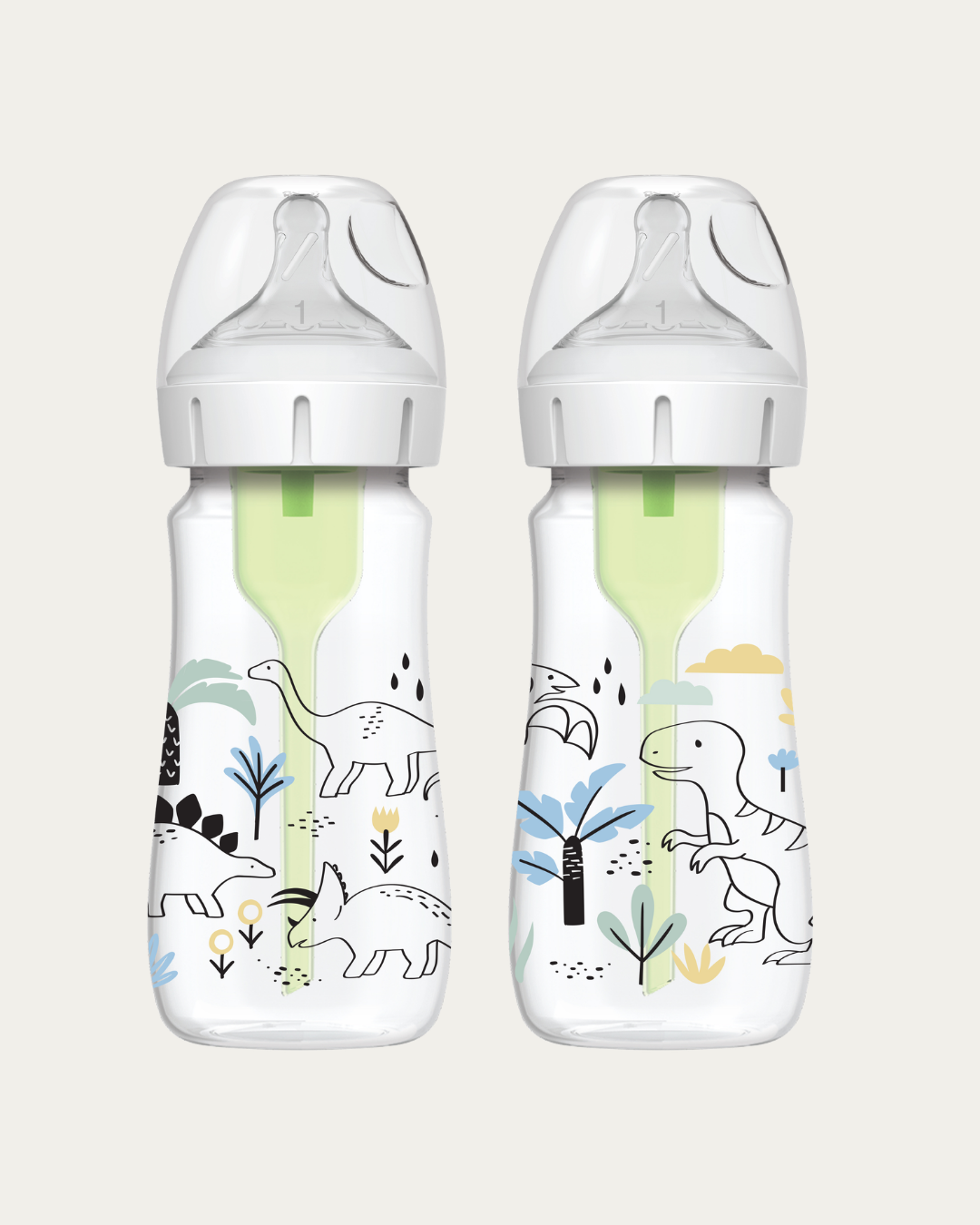 Plastična širokovratna MOTIV steklenička, 2 kom