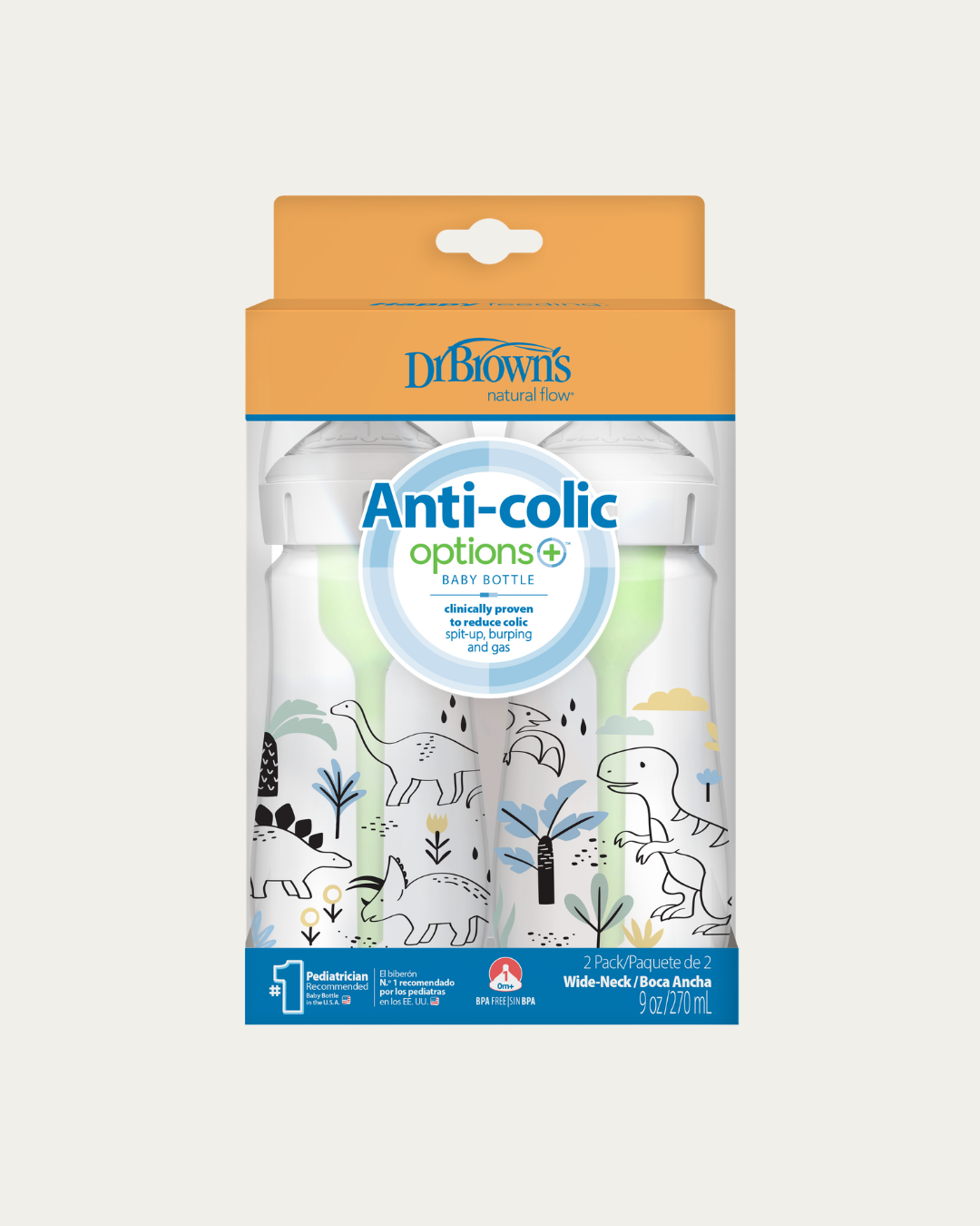 Plastična širokovratna MOTIV steklenička, 2 kom