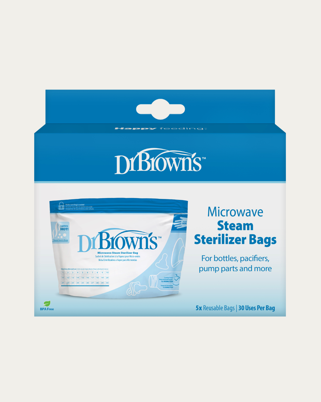 Vrečke za parno steriliziranje, 5 kom