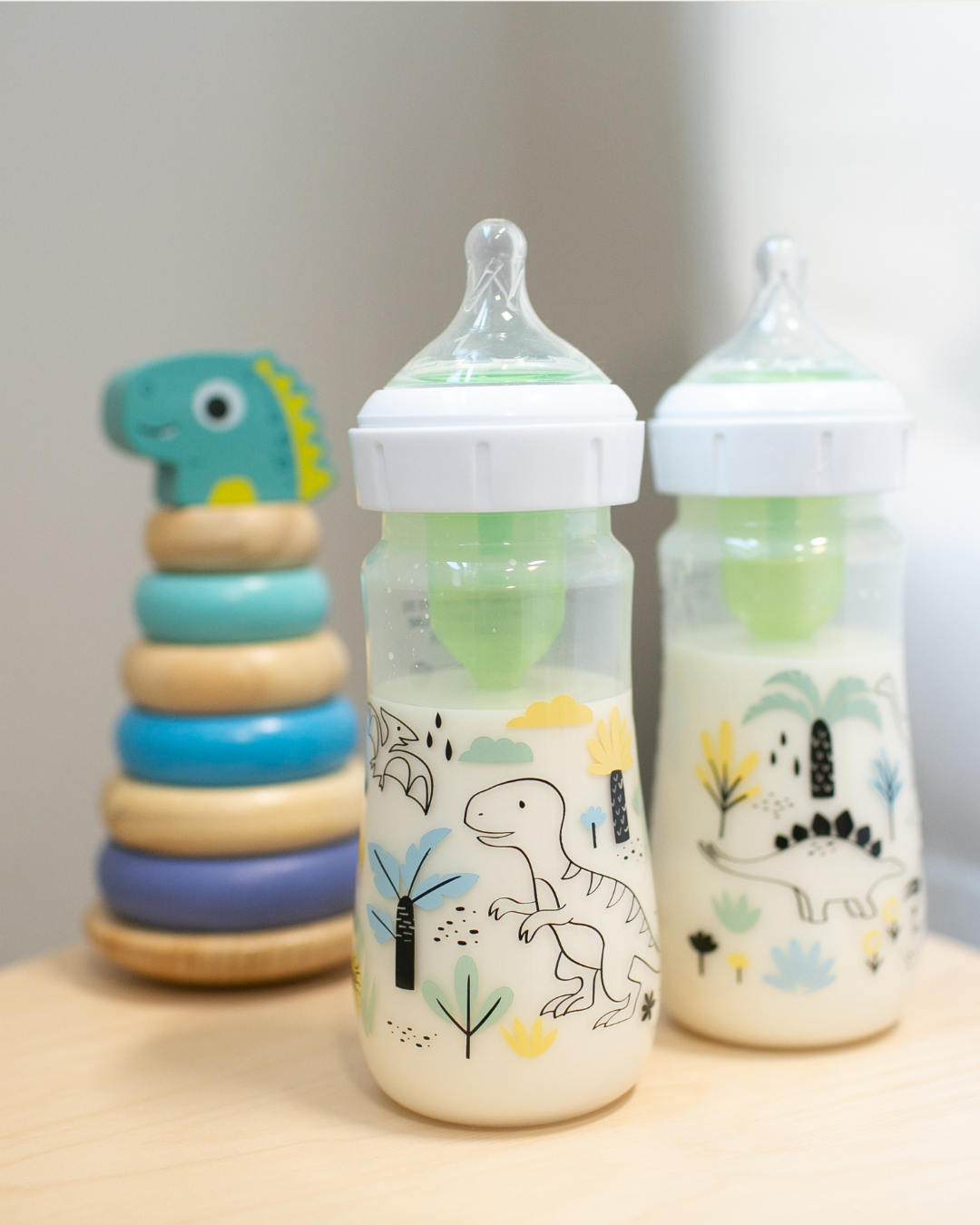 Plastična širokovratna MOTIV steklenička, 2 kom