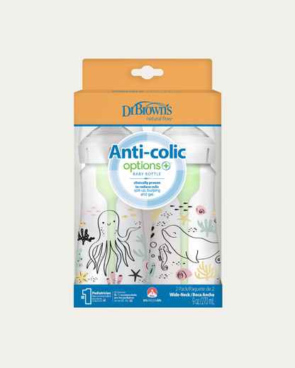 Plastična širokovratna MOTIV steklenička, 2 kom