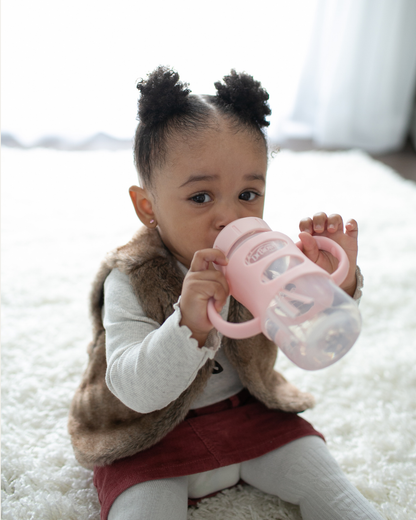 Plastična širokovratna steklenička Z ROČAJI