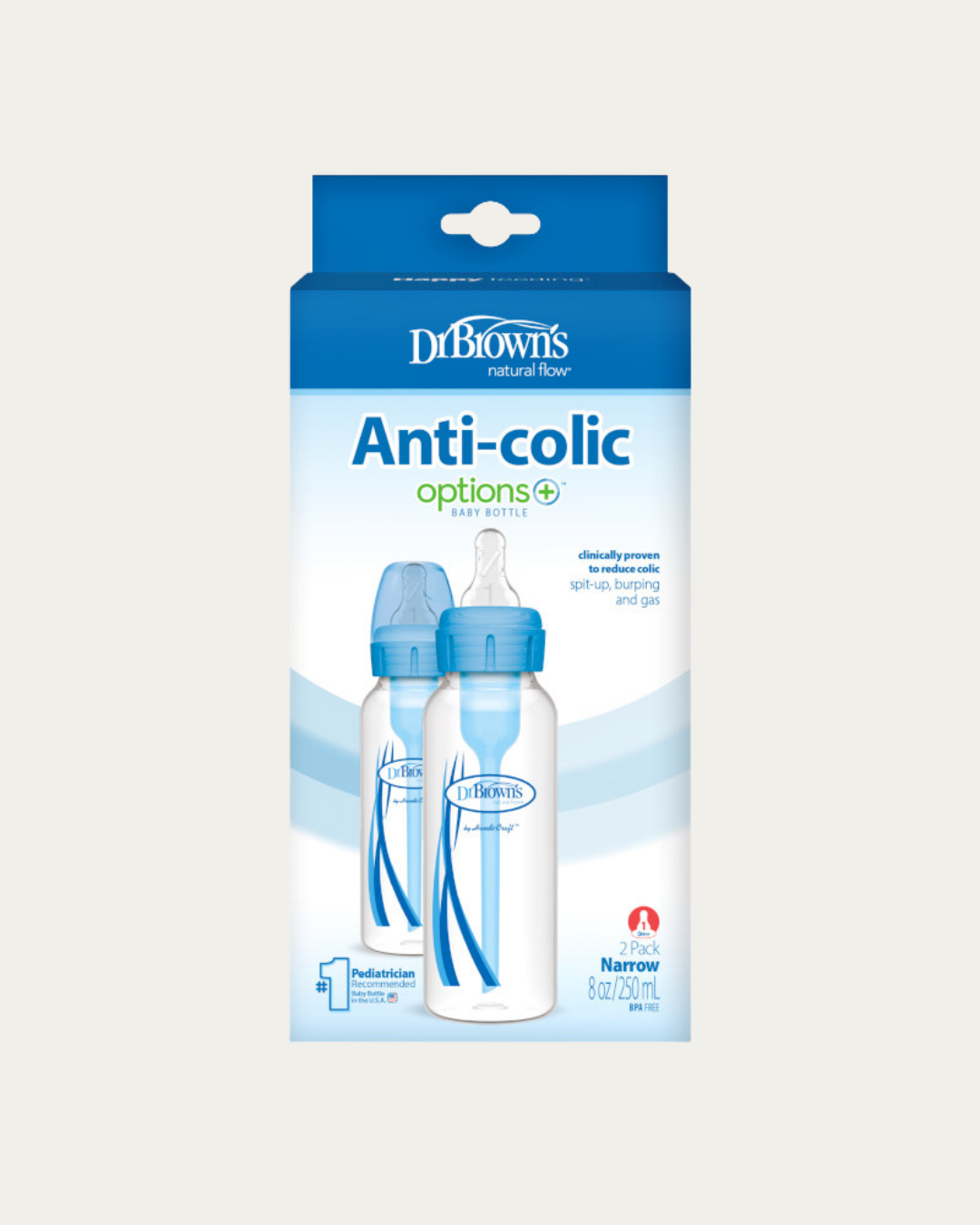 Plastična ozkovratna BARVNA steklenička 250 ml, 2 kom