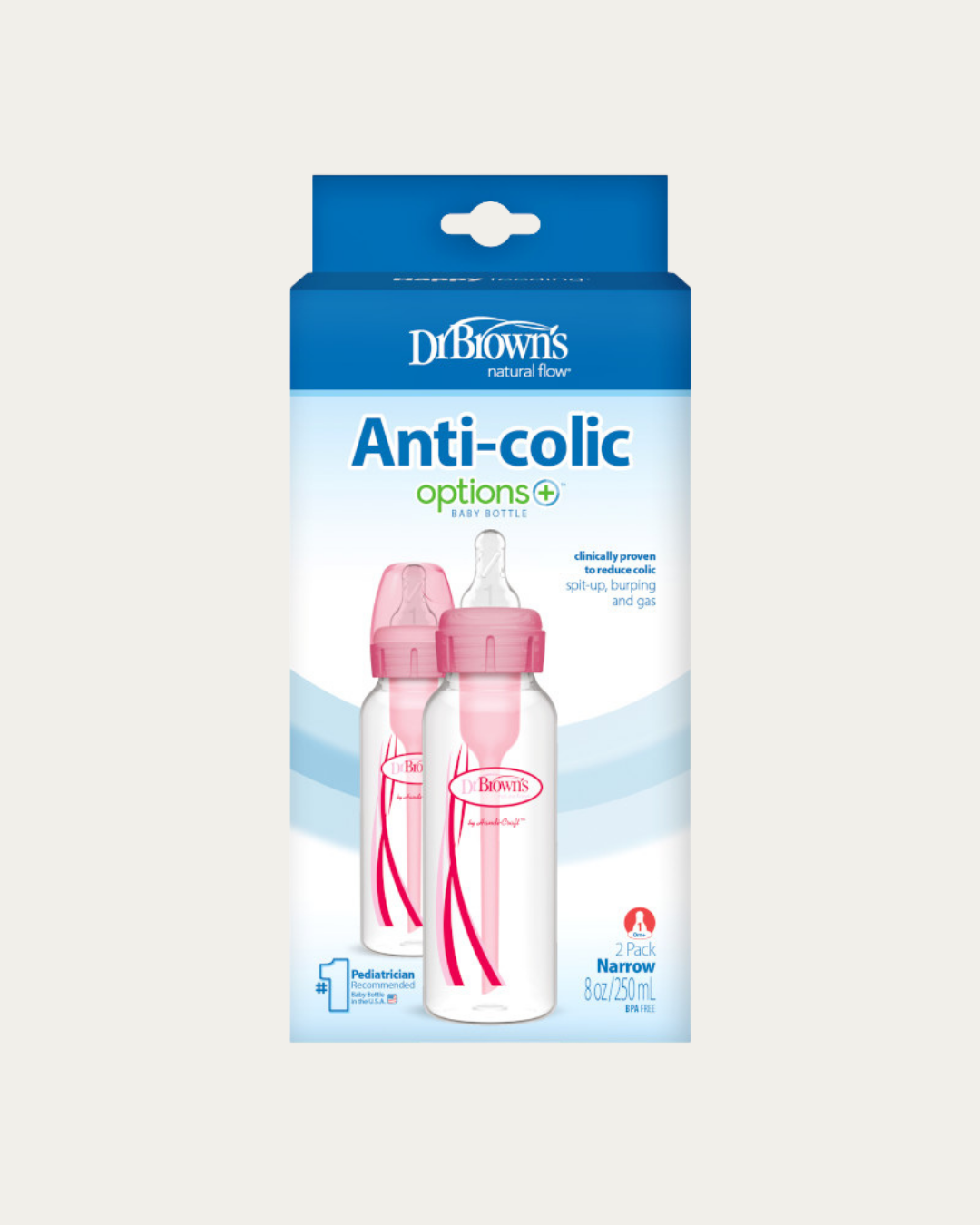 Plastična ozkovratna BARVNA steklenička 250 ml, 2 kom