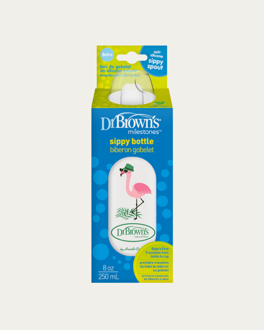 Plastična ozkovratna steklenička 250 ml Z USTNIKOM