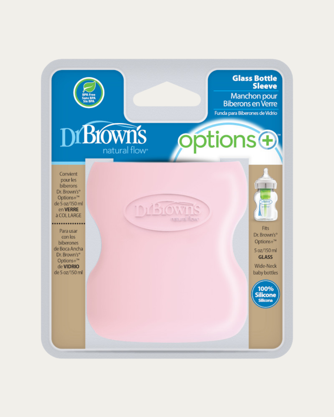 Zaščita za stekleno širokovratno stekleničko 150 ml, več barv