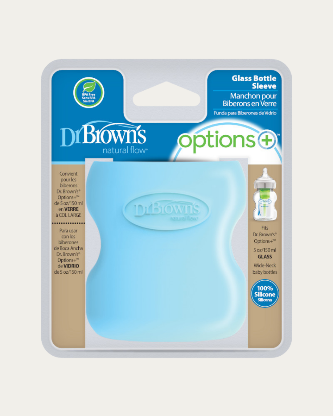 Zaščita za stekleno širokovratno stekleničko 150 ml, več barv