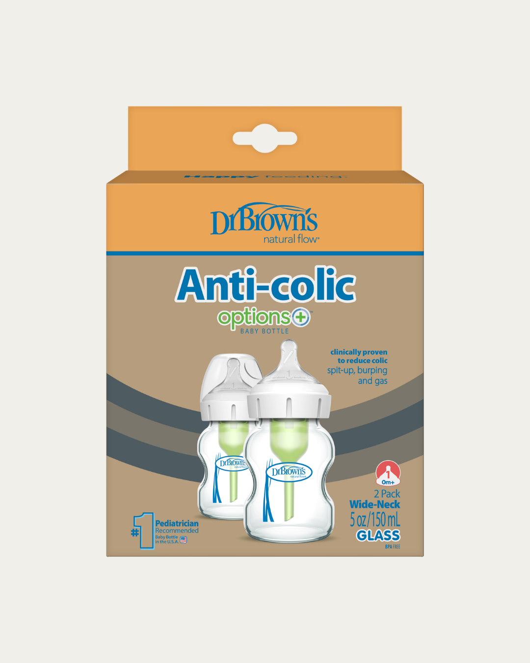 Steklena širokovratna steklenička, 2 kom