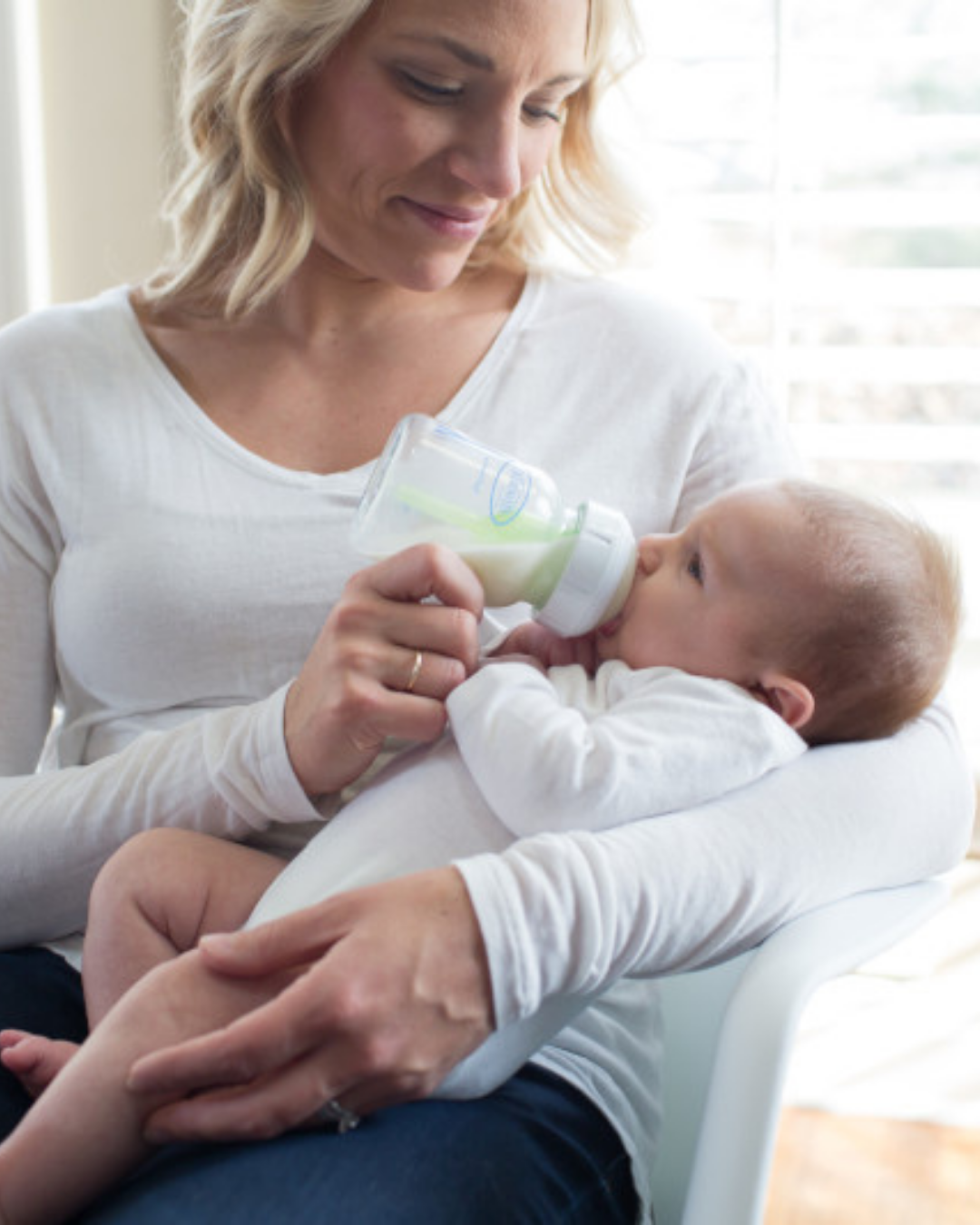 Steklena širokovratna steklenička, 2 kom