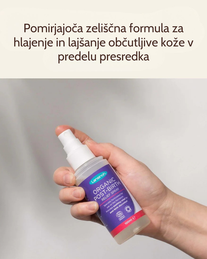 Organsko pršilo za lajšanje bolečin po porodu