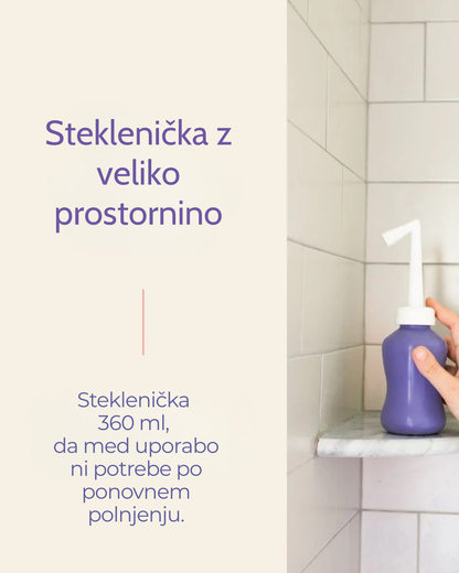 Peri steklenička za spiranje po porodu
