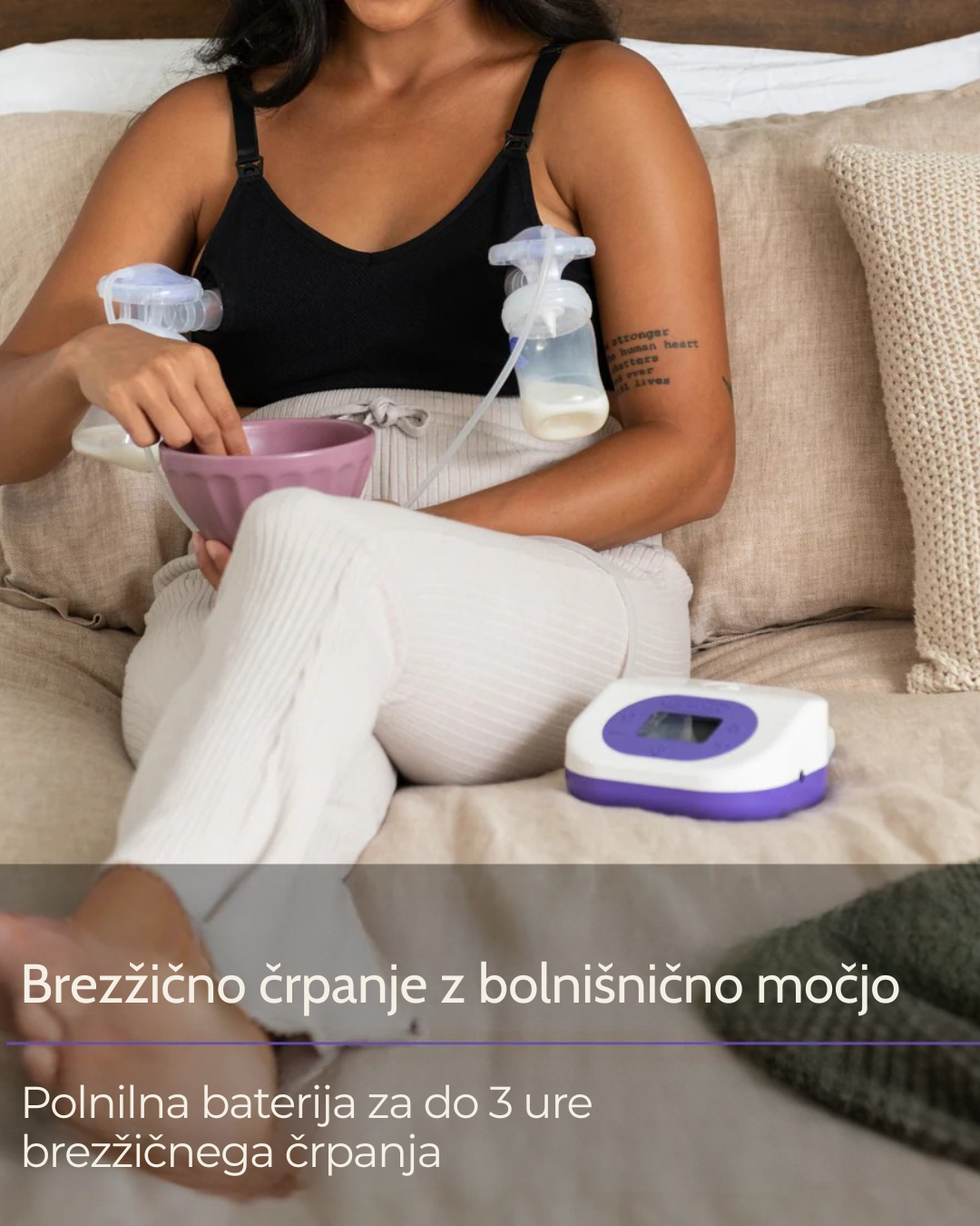 Polnilna dvojna električna črpalka