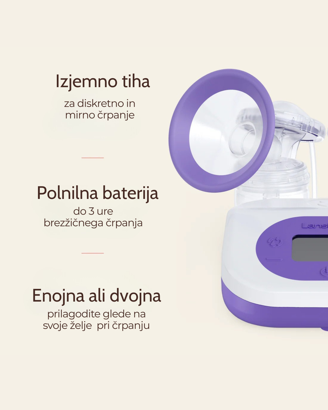 Polnilna dvojna električna črpalka