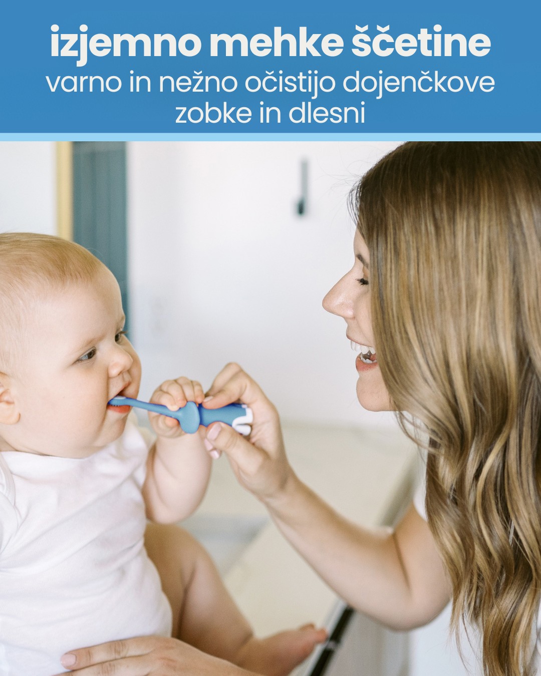 Zobna ščetka moder slon