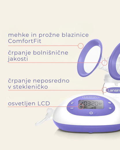 Električna dvojna črpalka 2v1