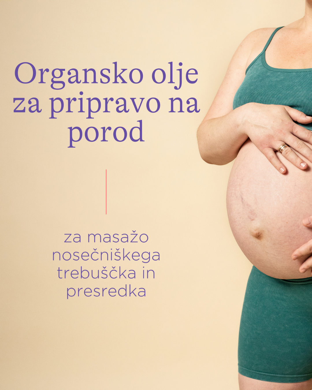 Organsko olje za masažo presredka