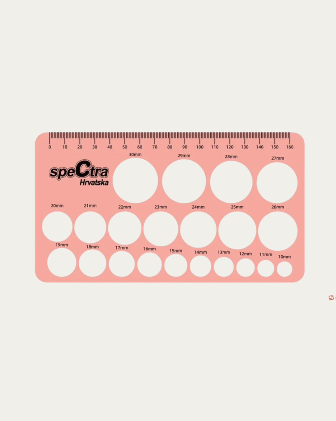 Merilnik velikosti bradavic za črpanje