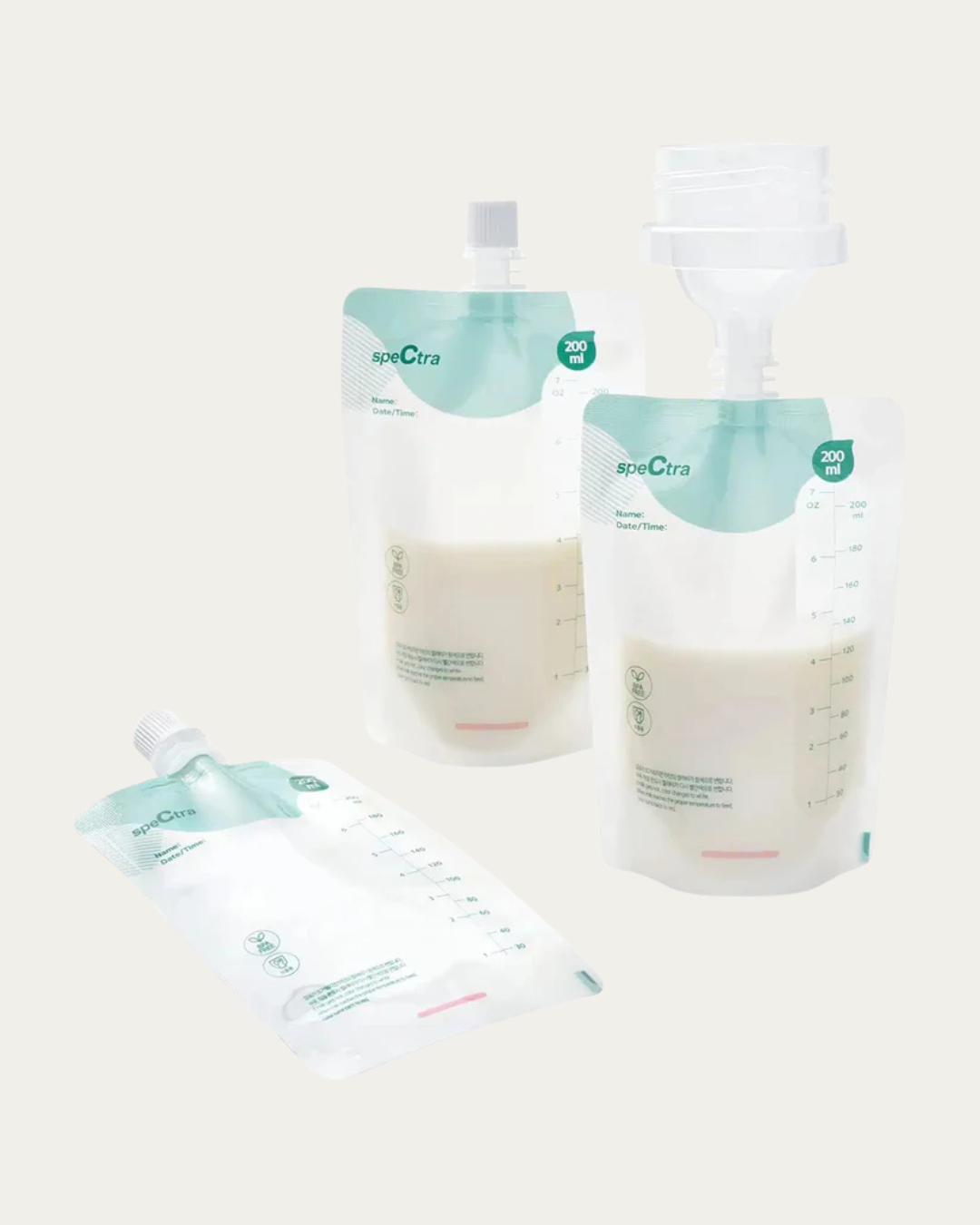 Komplet za neposredno shranjevanje mleka Spectra